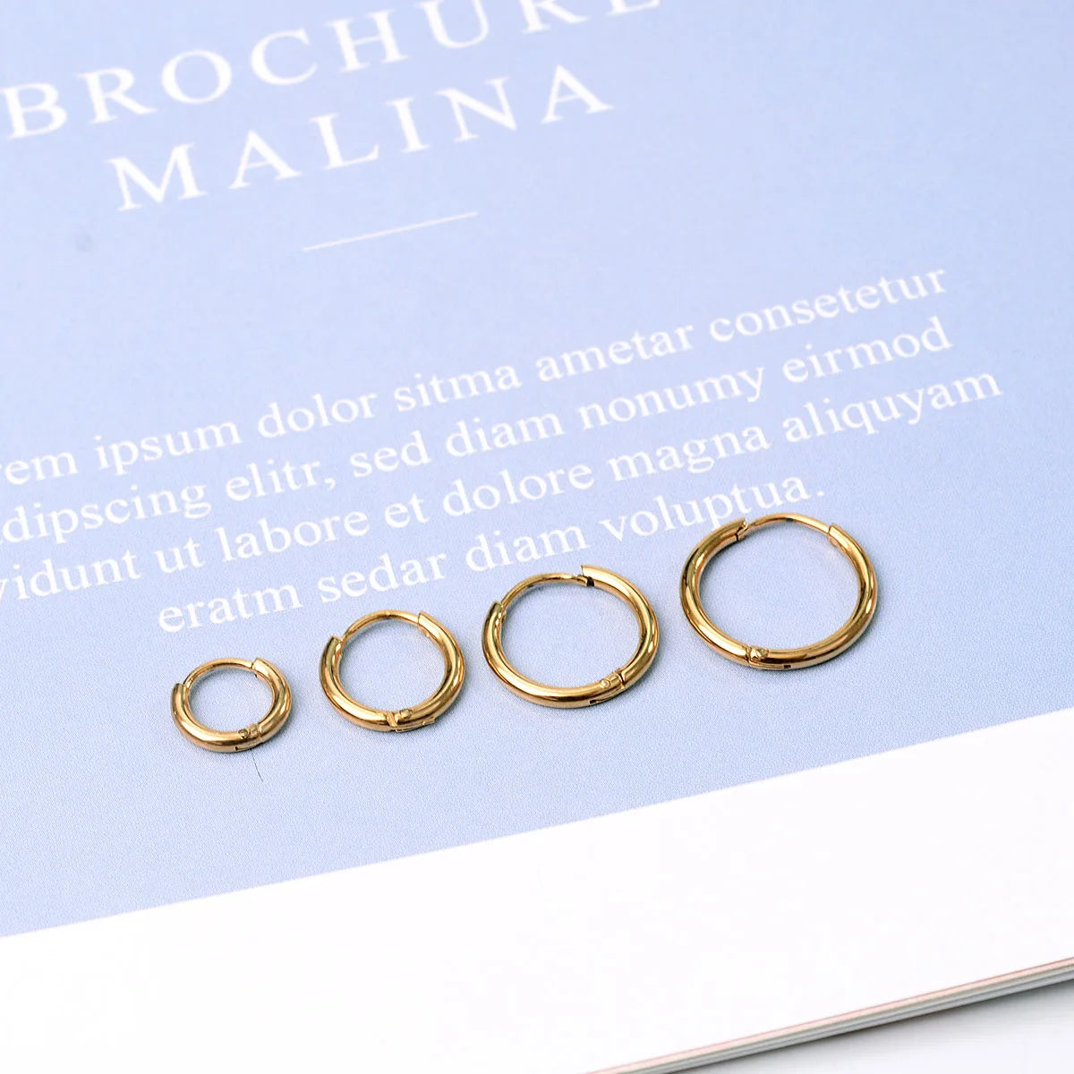 Minimalist Stainless Steel Huggie Hoop Earrings For Women Men Gold Color Tiny Round Circle Earring Punk Rock Statement Jewelry