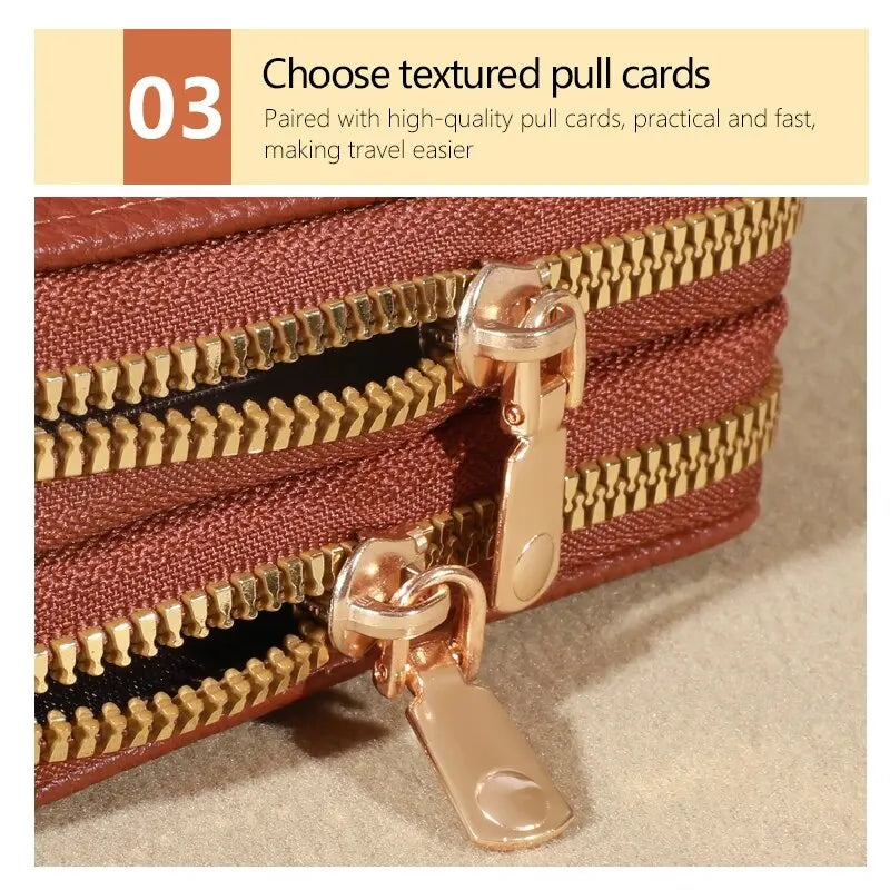 Women's Short Wallet with Transparent Closure. Litchi Pattern. Monaiea Multi Card Slot Wallet, Large Capacity, Fashionable