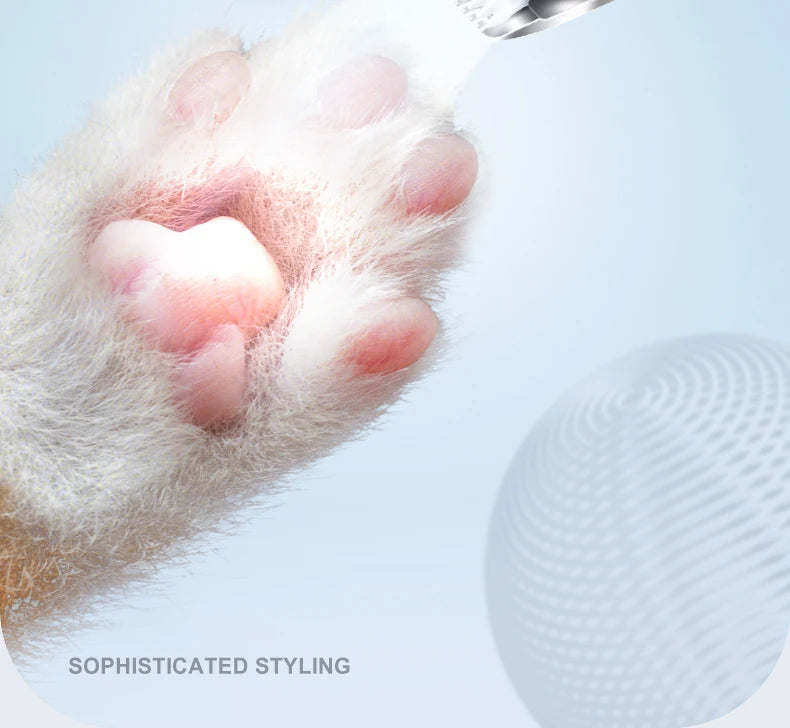 New Dog Paw Trimmer with Led Light Rechargeable Cordless Nail Grinder Shaver for Cats and Other Pets Hair Grooming Tools