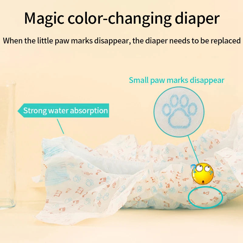 Disposable Dog Diaper Hygroscopic wet oneself Breathable Puppy Short Pet Physiological Pants Super Absorption For Puppy Dogs