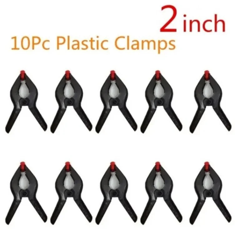 10/5 Pack 2inch Plastic Nylon Adjustable Woodworking Clamps Wood Working Tools Spring Clip Carpentry Clamps Outillage Menuiserie