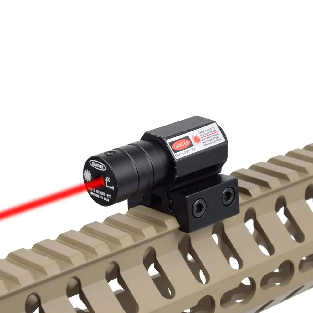 Mini Tactical Red Dot Laser Sight for Rifle Pistol Shooting Hunting Gun Adjustable 11mm 20mm Hunting Sight Toy with Battery