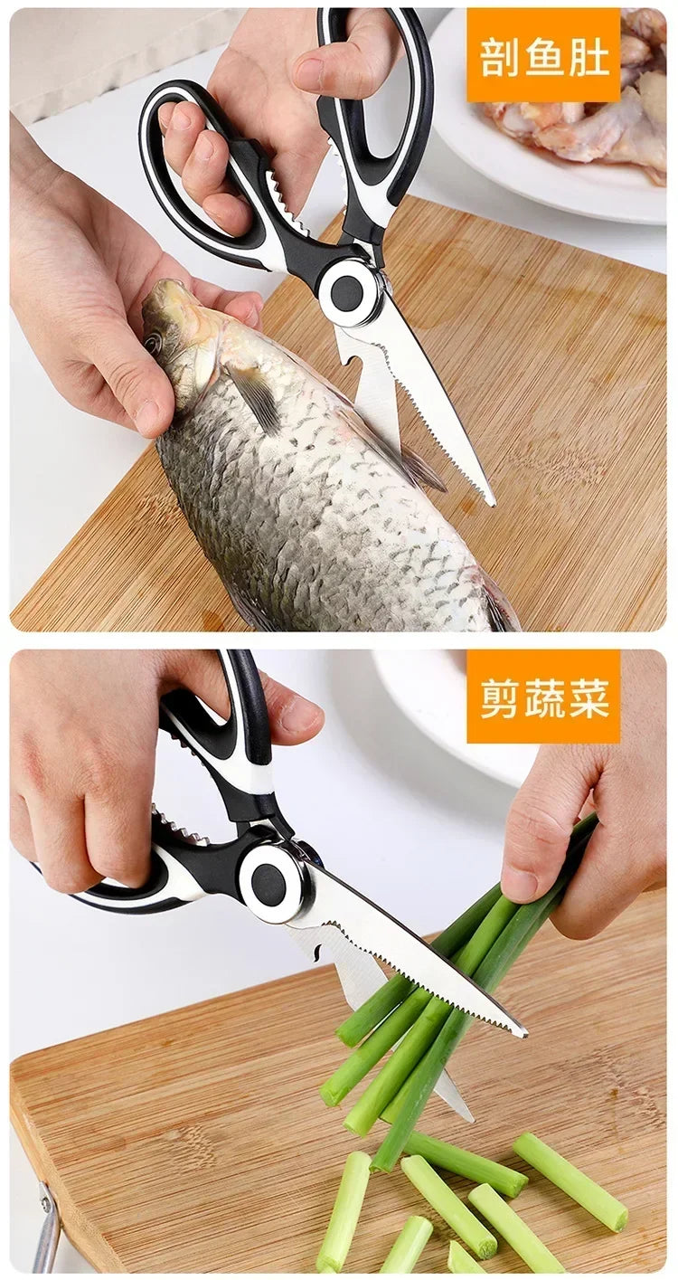 Heavy Duty Kitchen Scissors Multipurpose Dishwasher Safe Meat Poultry and General Purpose Scissors Stainless Steel Utility Tools