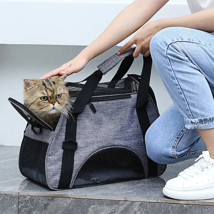 Breathable Out and About Portable Foldable Portable Dog Cat Carrier Bag Pet Puppy Travel Bags Outdoor Tent Carrier Pets Handbag