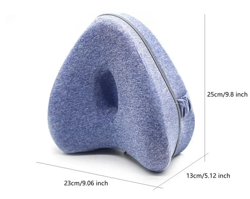Memory Cotton Leg Pillow Hollow Heart Pregnancy Side Sleeper Sciatica Orthopedic Sciatica Back Hip Relief Pillow For Bed, Sofa