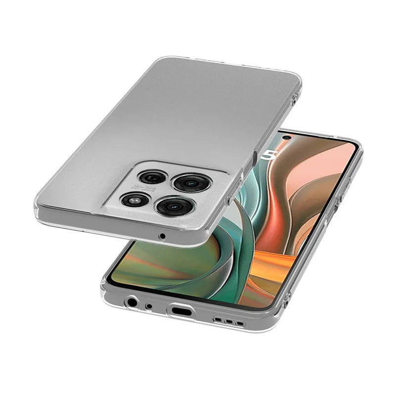 Simple Slim Soft TPU Clear Transparent Phone Case On For Motorola Edge 60 Fusion 60 Stylus 5G Cover Fundas Capa