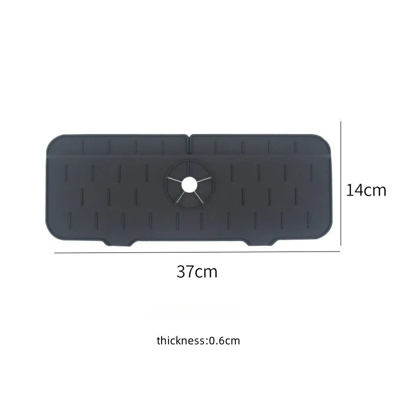 Almohadilla absorbente de silicona para grifo de cocina, repisa, fregadero, protector de salpicaduras, tapete de drenaje para baño, accesorios