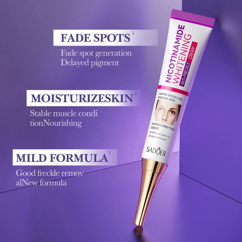 Niacinamide evens skin tone, whitens and removes freckle cream, deeply nourishes, moisturizes, hydrates and brightens the cream