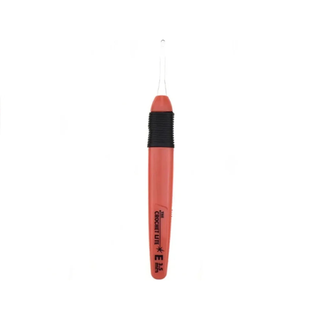 LED luminous crochet hook set with 9 models colored plastic handle night vision crochet hook DIY home creative knitting tool