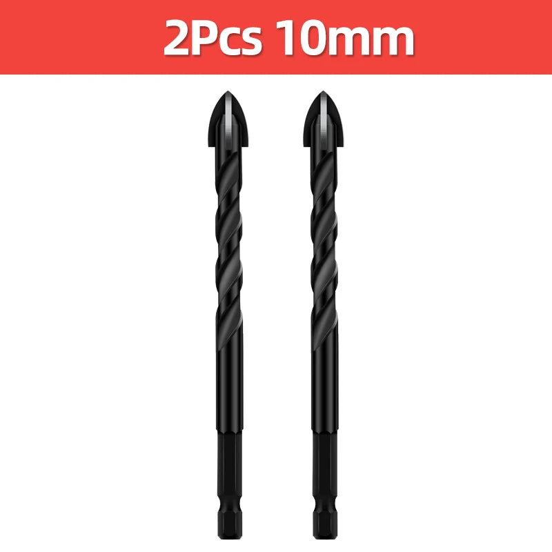 Cross Hex Drill Bit Set For Concrete Porcelain Tile Glass Metal Professional Multifunction Drill Bits Kit Tools Carbide Drills