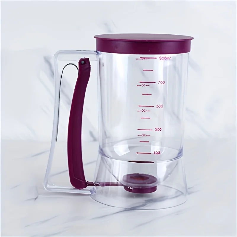 1 Pcs 900ml Batter Dispenser Hand-held Graduated Funnel Pastry Dough Dispensador For Pancake Cupcakes Cake