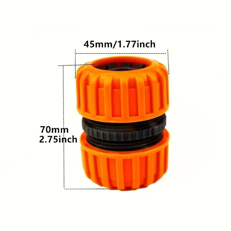 Garden Hose Connector 1/2" 3/4" 1" Inch Pipe Coupler Stop Water Connector 12mm 19mm 25mm Hose bore Repair Joint Irrigation