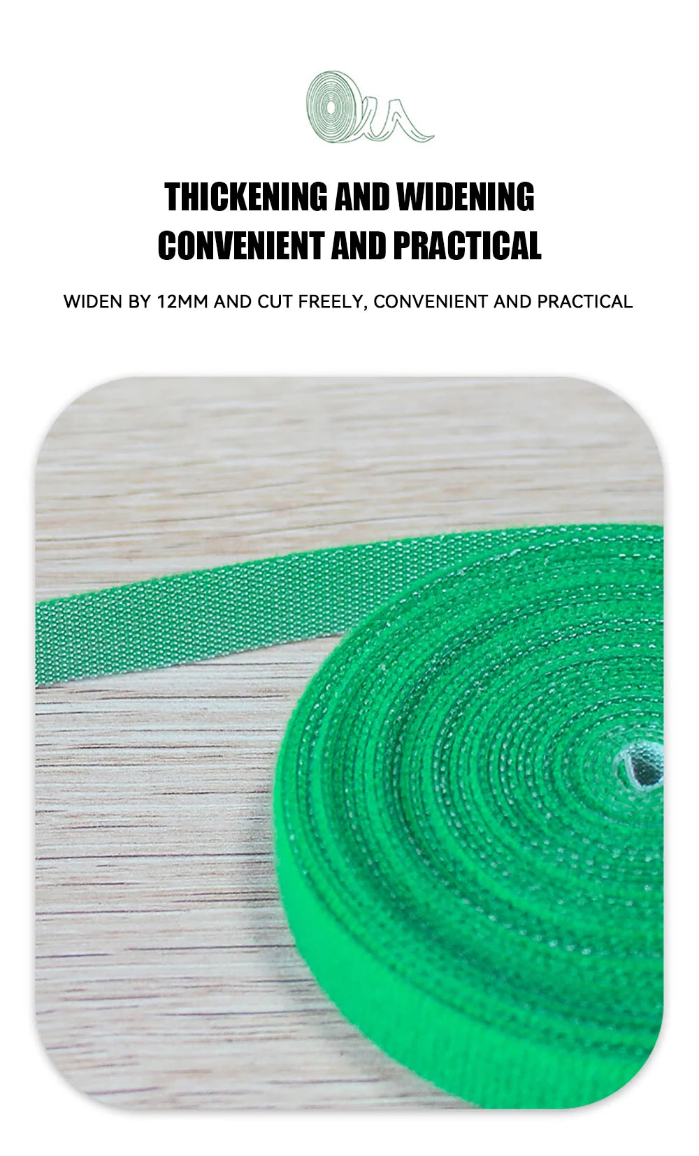 Garden Tape Nylon Cable Tie for Plants Flowers Growing Climbing Reusable Plant Support Hook-and-loop Fastener Garden Accessories