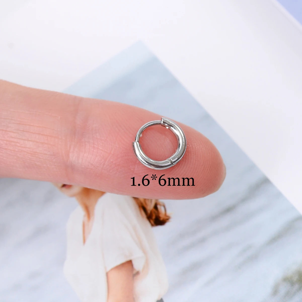 Minimalist Stainless Steel Huggie Hoop Earrings For Women Men Gold Color Tiny Round Circle Earring Punk Rock Statement Jewelry