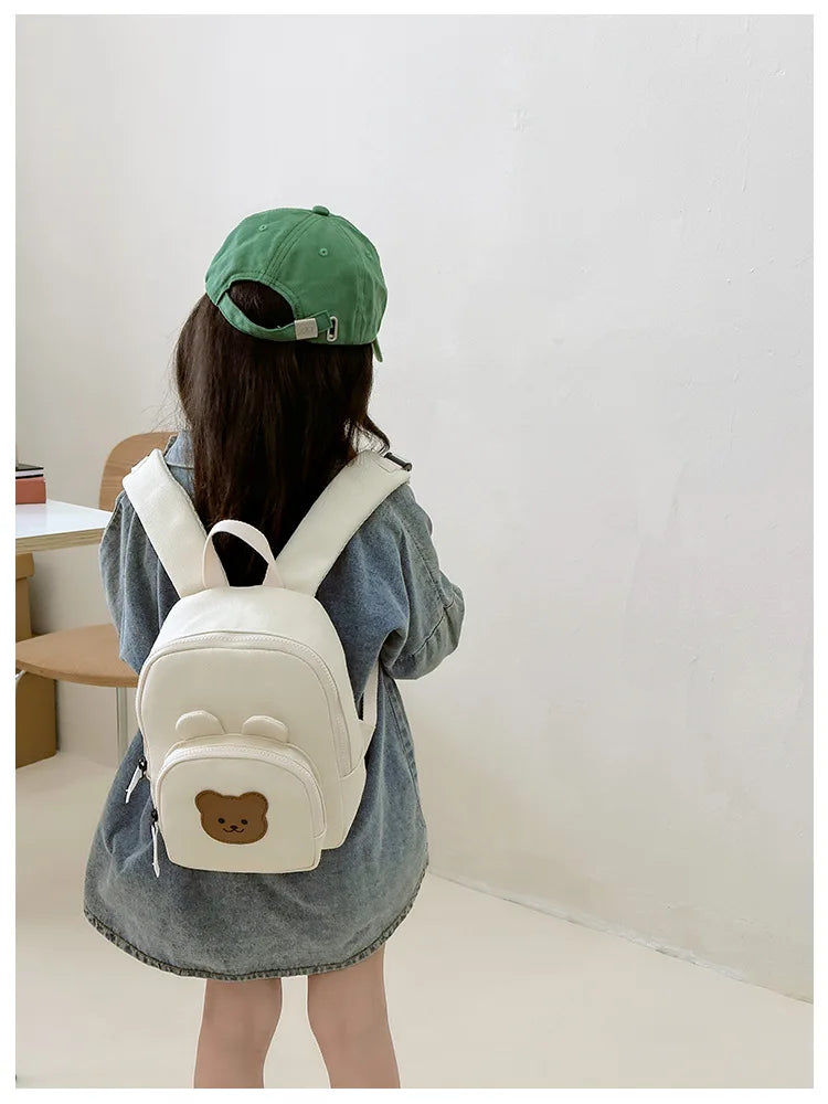 Children's Kindergarten Backpack Cute Cartoon Toddlers Girls' School Backpack Fashion Lightweight Kids Boys Canvas Shoulder Bag