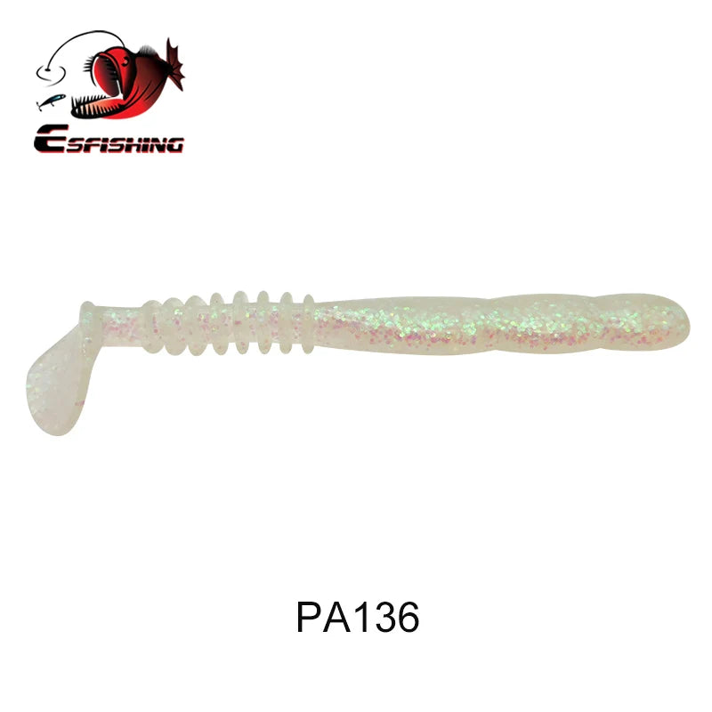 KESFISHING Fishing Lures Rock Shiner 50 95 115mm Pesca Artificial Soft Silicone Bass Baits Quality Smell and Salts T Tail Shad