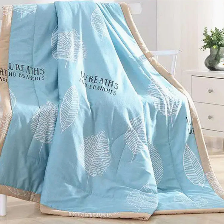 Bedroom Summer Bedspread Duvets Quilt Comforter Filling Bedclothes Super Soft Print Double Sided Design Modern Lightweight Queen