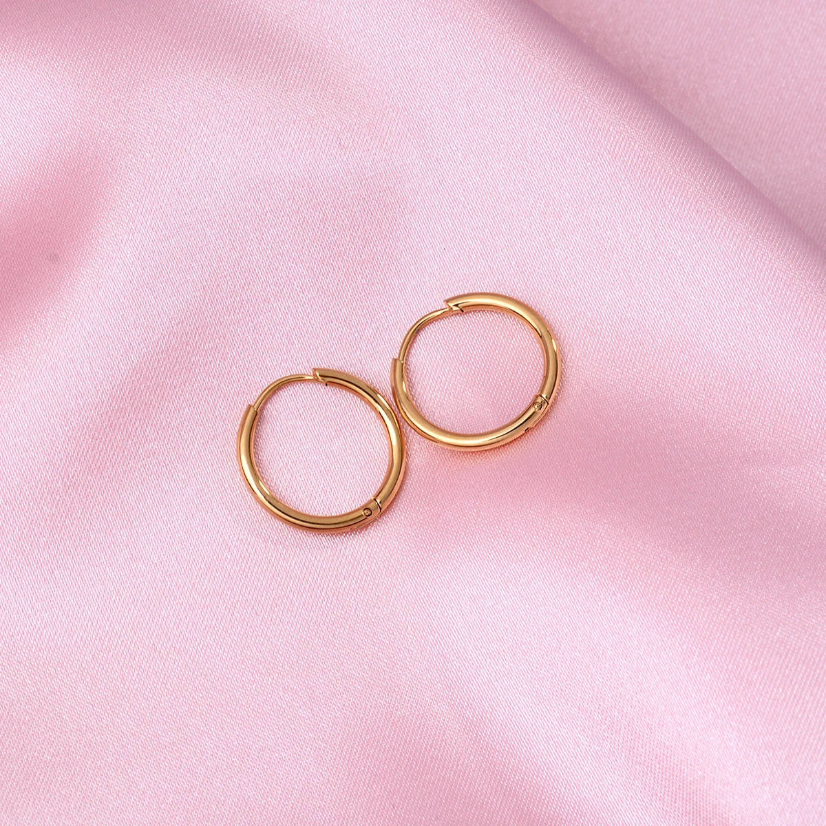 Minimalist Stainless Steel Huggie Hoop Earrings For Women Men Gold Color Tiny Round Circle Earring Punk Rock Statement Jewelry