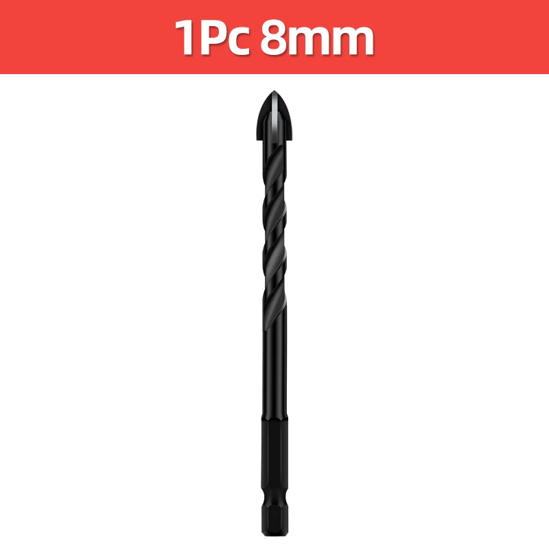 Cross Hex Drill Bit Set For Concrete Porcelain Tile Glass Metal Professional Multifunction Drill Bits Kit Tools Carbide Drills
