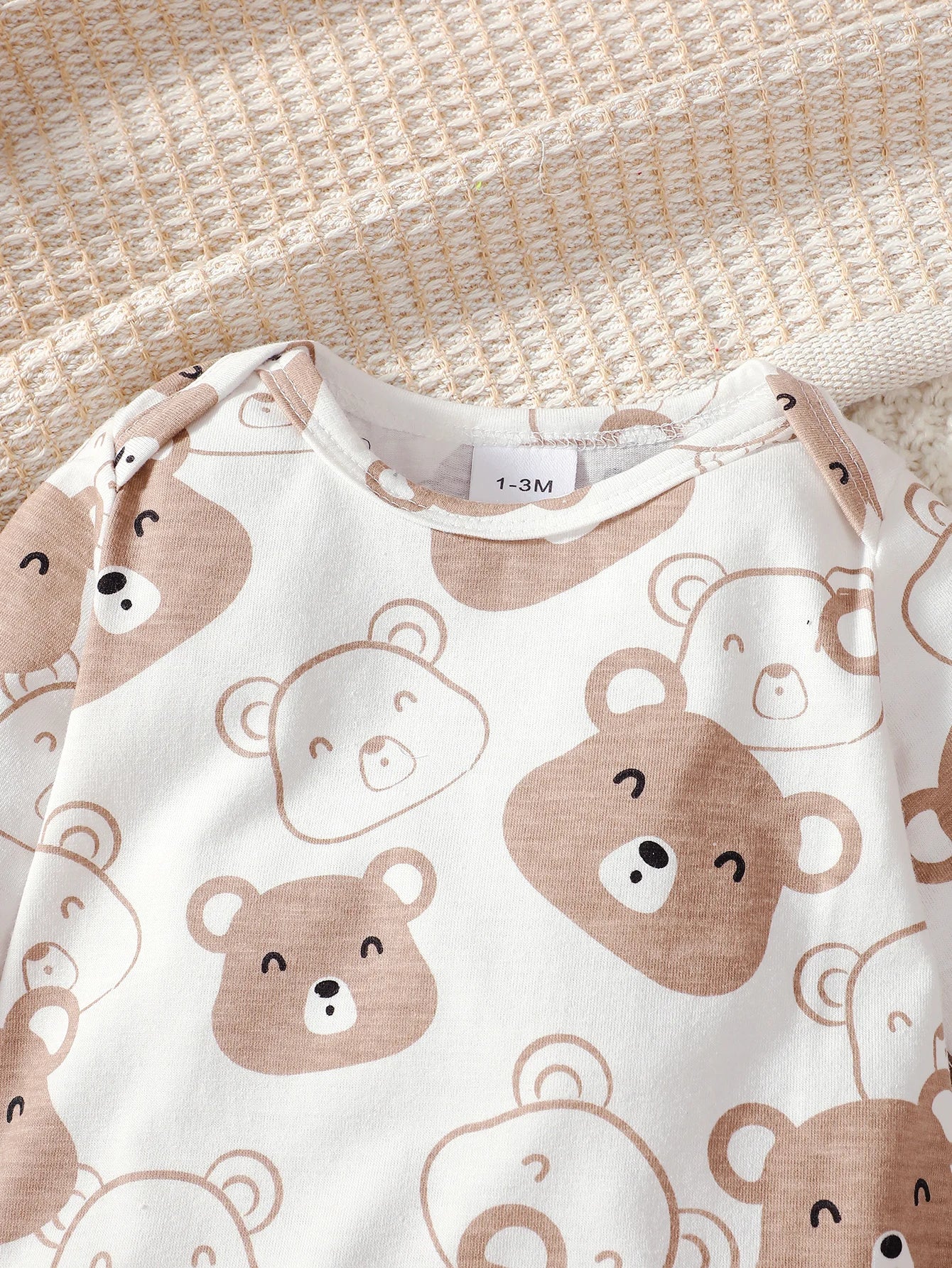 0-9 Months Baby Boy Set Little Bear Long Sleeve Bodysuit+Pants+Hat+Socks 4pcs/Set Baby Spring Autumn clothing Newborn set