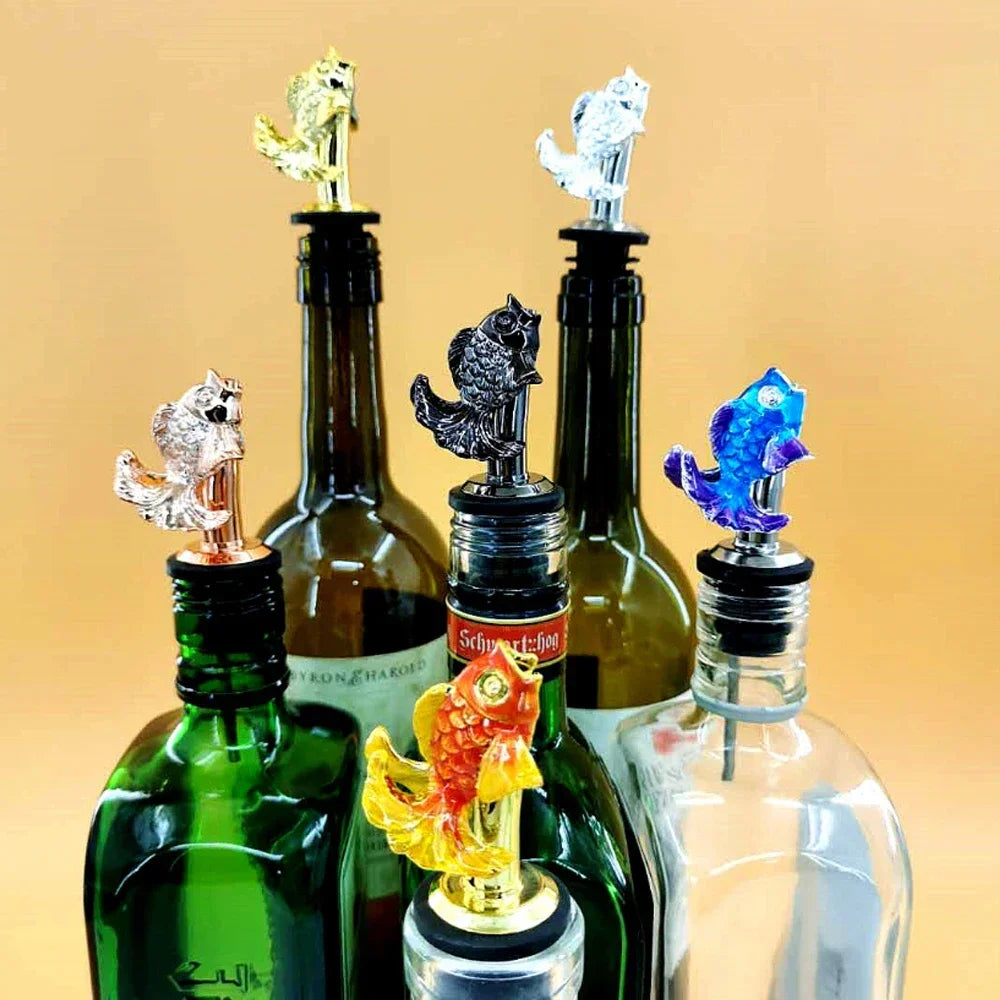 Wine Pourer Alloy Deer Elk Wine Stopper Cocktails Beer Whiskey Dispenser Bar Accessories