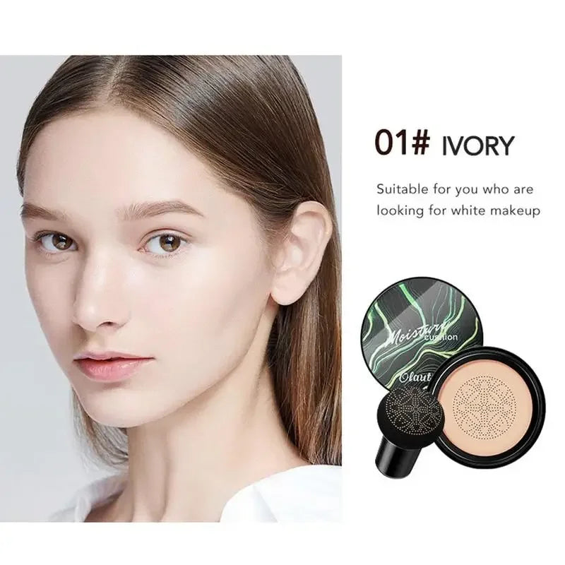 Moist Air Cushion CC Mushroom Head Powder Puff Quick Foundation Cream Makeup Base Makeup Waterproof Cosm Makeup Brightening T2I1