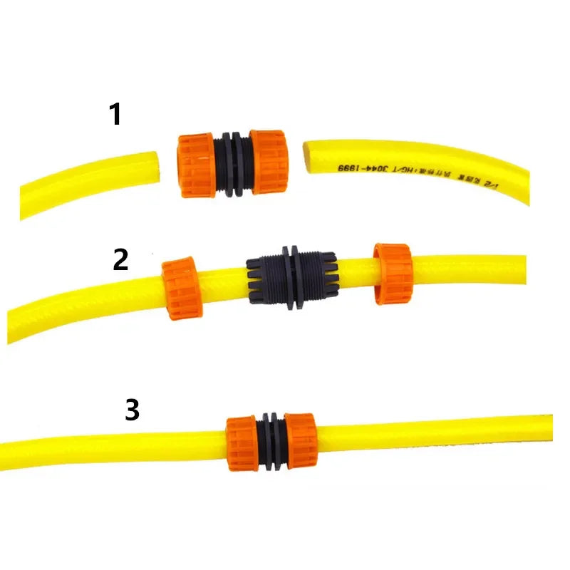 Garden Hose Connector 1/2" 3/4" 1" Inch Pipe Coupler Stop Water Connector 12mm 19mm 25mm Hose bore Repair Joint Irrigation