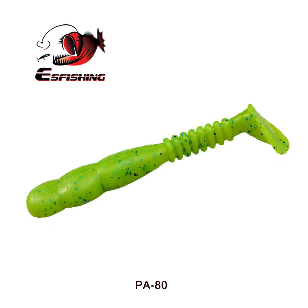 KESFISHING Fishing Lures Rock Shiner 50 95 115mm Pesca Artificial Soft Silicone Bass Baits Quality Smell and Salts T Tail Shad