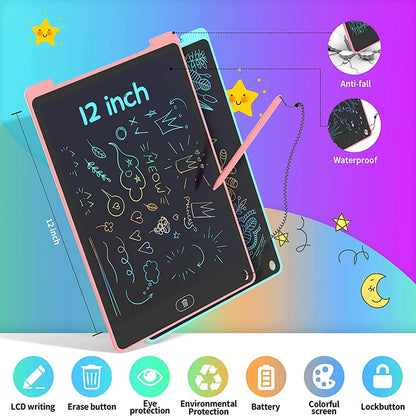 Tableta de dibujo y escritura de 8,5/12 pulgadas con pantalla LCD, tabletas gráficas digitales, almohadilla electrónica de escritura a mano, juguetes, regalos para niños