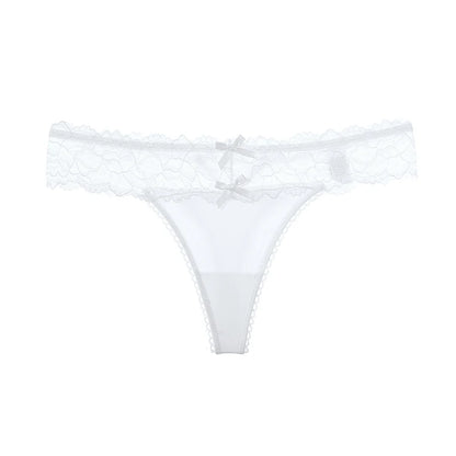 Women Sexy Lace Panties Low-Waist Briefs Thong Female Underwear G String Breathable Lingerie Temptation Embroidery Intimates