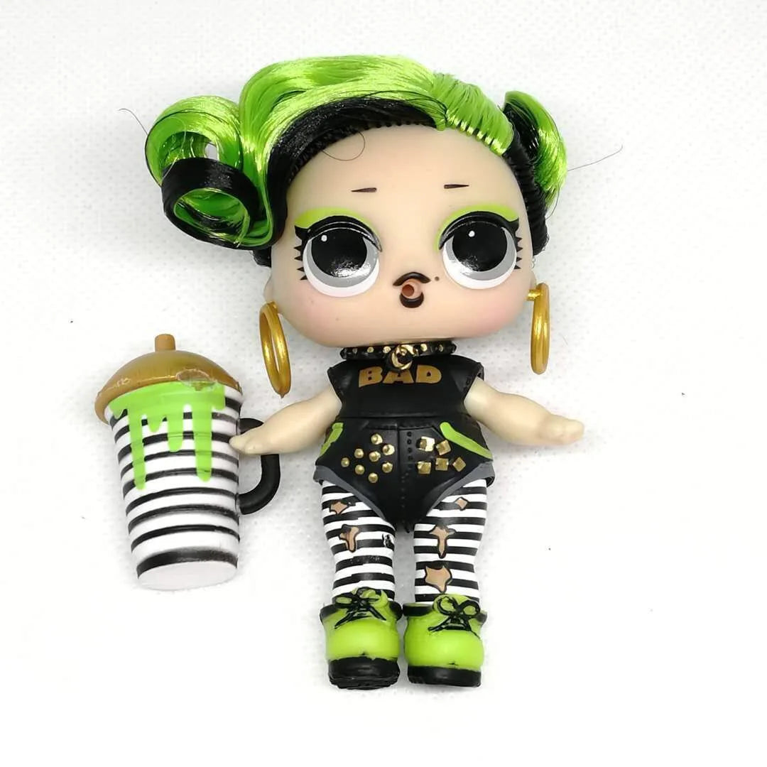 Collection Series 5 Hairgoals Change Color 8cm Big Sister Hair Dolls Lols Bhaddie Doll Set Splatters set Kids Playing Toy Gift