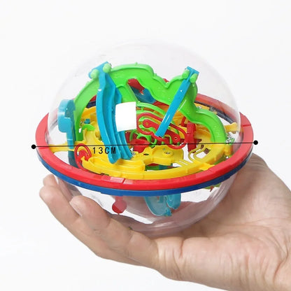 Maze Ball Mini 3D Magic Puzzle Intelligence & Idea Perplexus Maze Game Labyrinth IQ Gifts Display Stand for Kids and Adults