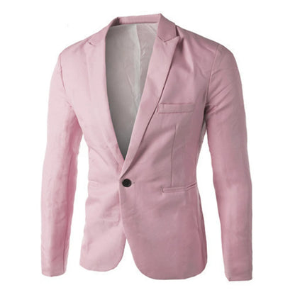 Autumn Men's Blazer Suit 8 colors male Blazer Suits business Jackets Coat Fashionable white/black/grey M-3XXXL