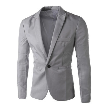 Autumn Men's Blazer Suit 8 colors male Blazer Suits business Jackets Coat Fashionable white/black/grey M-3XXXL