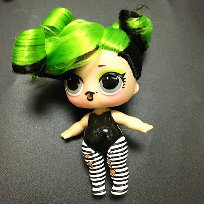 Collection Series 5 Hairgoals Change Color 8cm Big Sister Hair Dolls Lols Bhaddie Doll Set Splatters set Kids Playing Toy Gift