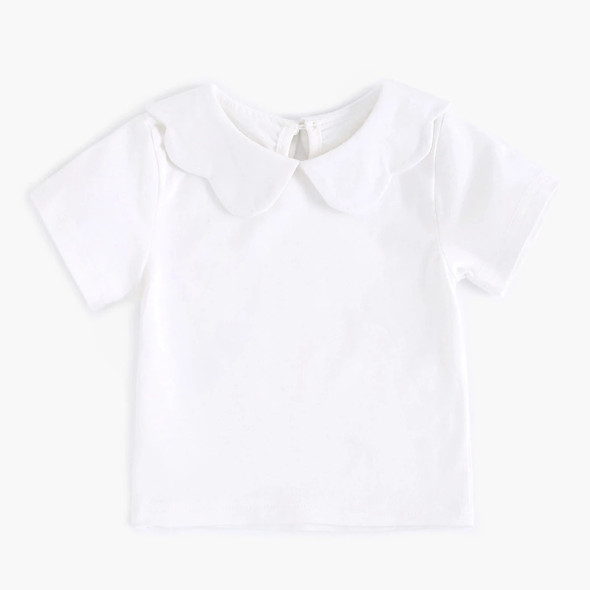 Sanlutoz Soft Cotton Baby Girls T-shirt Cute Infants Tops Clothing White Newborn Toddler Shirts Clothes Casual