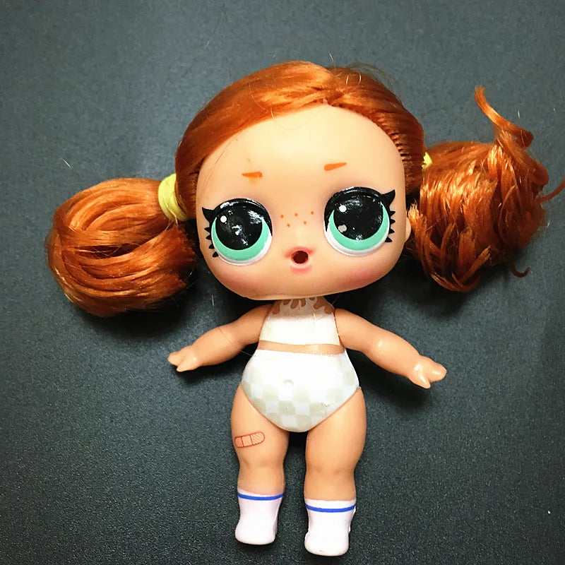 Collection Series 5 Hairgoals Change Color 8cm Big Sister Hair Dolls Lols Bhaddie Doll Set Splatters set Kids Playing Toy Gift
