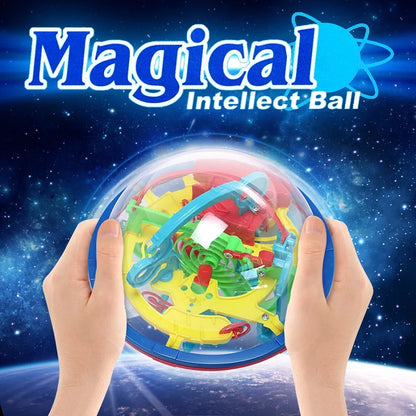 Maze Ball Mini 3D Magic Puzzle Intelligence & Idea Perplexus Maze Game Labyrinth IQ Gifts Display Stand for Kids and Adults