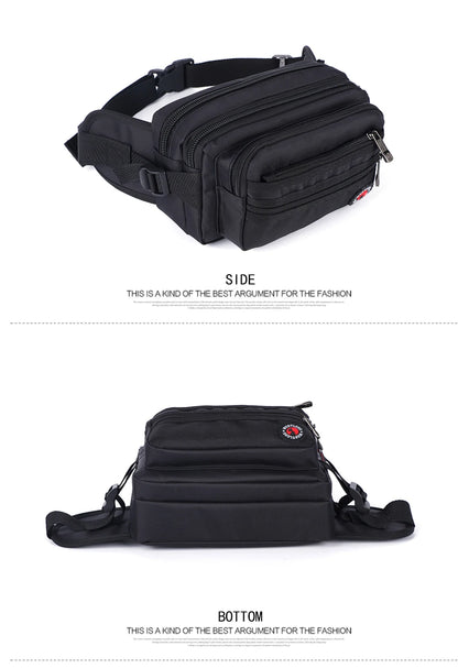 Waist Pack Casual Functional Fashion Men Waterproof Fanny Pack Women Belt Bum Bag Male Phone Wallet Pouch Bags Unisex 98011