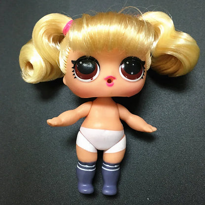 Collection Series 5 Hairgoals Change Color 8cm Big Sister Hair Dolls Lols Bhaddie Doll Set Splatters set Kids Playing Toy Gift