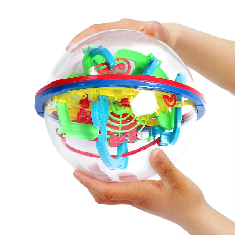 Maze Ball Mini 3D Magic Puzzle Intelligence & Idea Perplexus Maze Game Labyrinth IQ Gifts Display Stand for Kids and Adults
