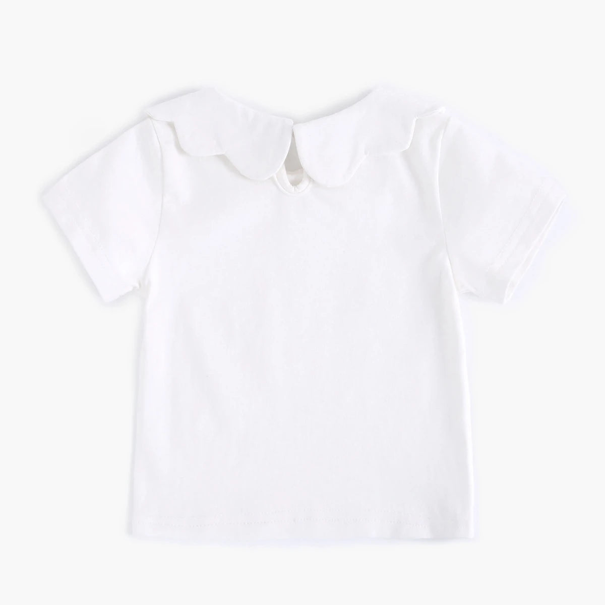 Sanlutoz Soft Cotton Baby Girls T-shirt Cute Infants Tops Clothing White Newborn Toddler Shirts Clothes Casual