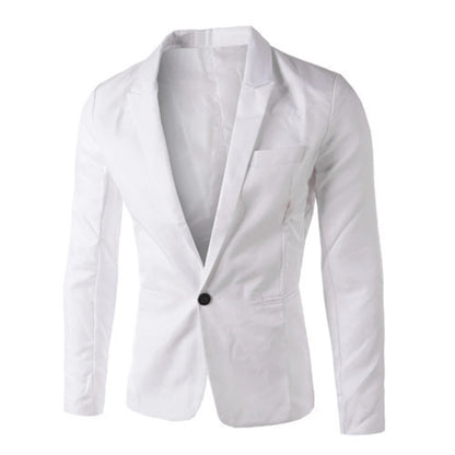 Autumn Men's Blazer Suit 8 colors male Blazer Suits business Jackets Coat Fashionable white/black/grey M-3XXXL