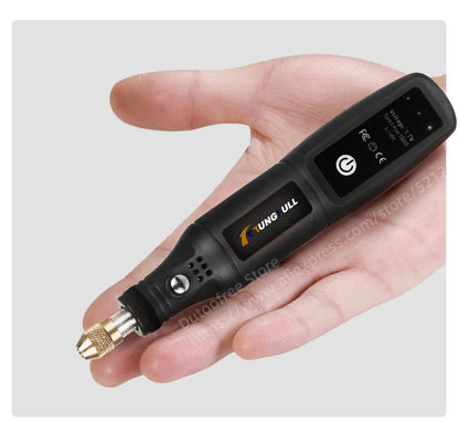 Strumento per incisione USB, utensile Dremel, trapano a batteria, utensile rotante, mini trapano elettrico senza fili, lucidatrice ricaricabile
