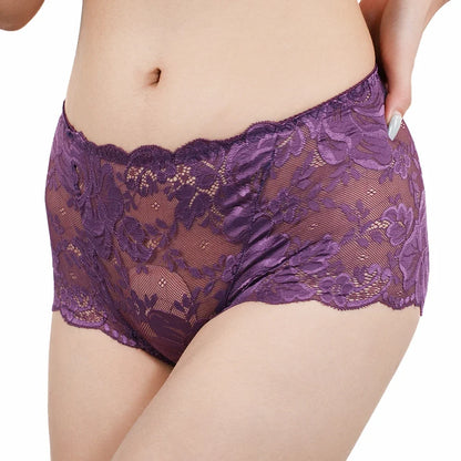 Sexy Women's Lace Panties Underwear Hollow Out Intimate Lingerie Female Lace Floral Underpants Briefs Woman Candy Color