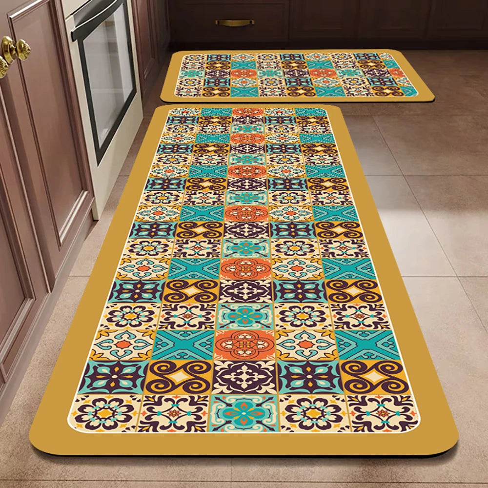 Non-slip Kitchen Carpets for Living Room Long Area Rug Kitchen Floor M0at Carpets Entrance Door Mat Home Decor Alfombra Tapis