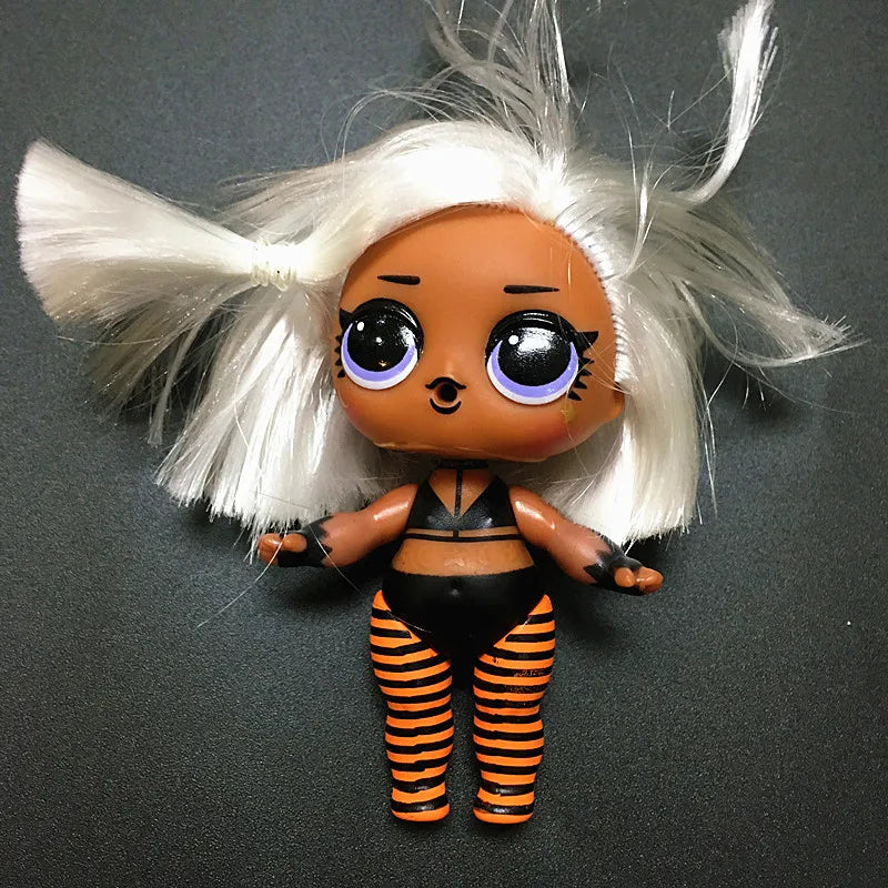 Collection Series 5 Hairgoals Change Color 8cm Big Sister Hair Dolls Lols Bhaddie Doll Set Splatters set Kids Playing Toy Gift