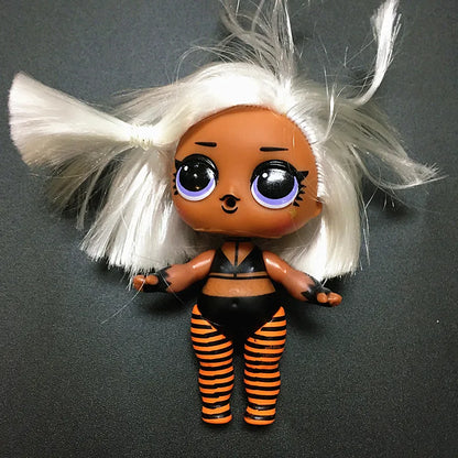 Collection Series 5 Hairgoals Change Color 8cm Big Sister Hair Dolls Lols Bhaddie Doll Set Splatters set Kids Playing Toy Gift