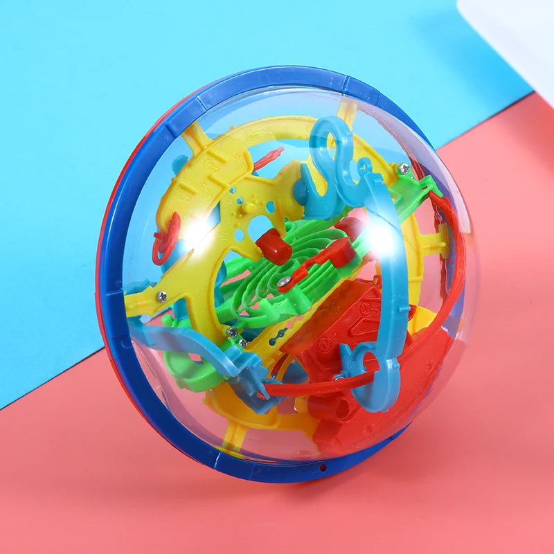 Maze Ball Mini 3D Magic Puzzle Intelligence & Idea Perplexus Maze Game Labyrinth IQ Gifts Display Stand for Kids and Adults