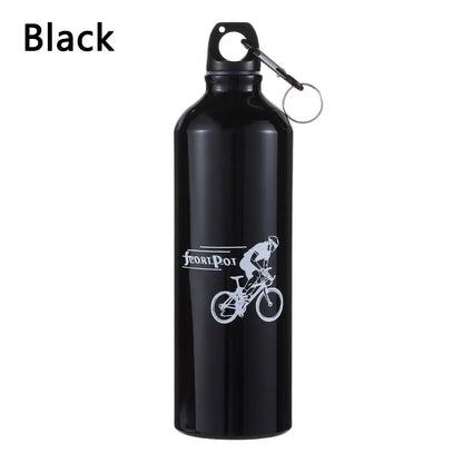 Aluminum Alloy 750ml Bicycle Water Bottle Food Grade Sports Fitness Running Riding Camping Hiking Kettle Leak-proof Bike Bottle